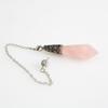 High Quality Natural Crystal Stone Hand Carved Quartz Stone Pendant Necklace Pendulum Pendant