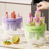 Easy To Release 6 Grid Ice Cream Mold Plastic Ice Lolly Mold Durable Ice Candy Maker  Milk