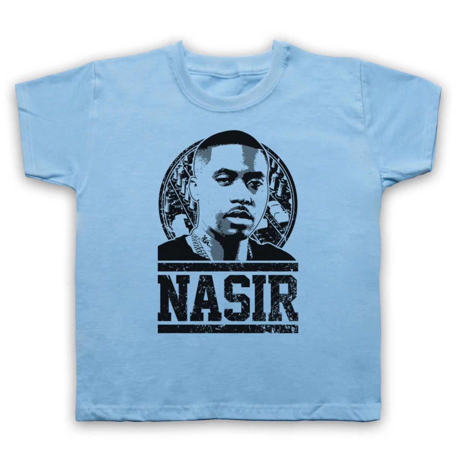 NAS NASIR BIN OLU DARA JONES UNOFFICIAL TRIBUTE RAPPER KIDS CHILDS T-shirt 140