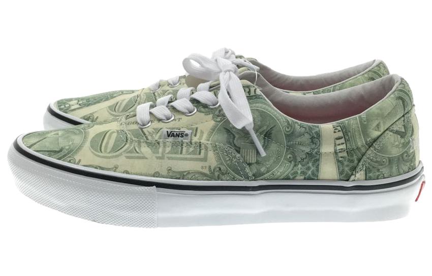 Era Supreme x Era Skate Vans  Dollar Bill  VN0A5FC9GRN 42.5