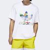 adidas originals Flag Lag Fill Tee Sports Short Sleeve White Men's GD0953