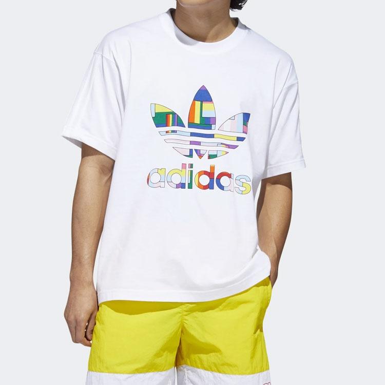 adidas originals Flag Lag Fill Tee Sports Short Sleeve White Men's GD0953