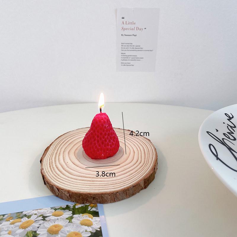 Strawberry Breeze Soy Candle - Internet Celebrity Birthday Souvenir, Cute Bedroom Ornament & Decoration