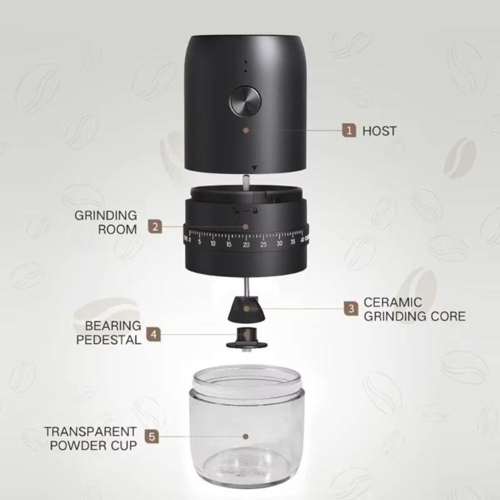Cordless Electric Coffee Bean Grinder Labor-saving Coffee Bean Mill Portable Coffee Grinder  Travel