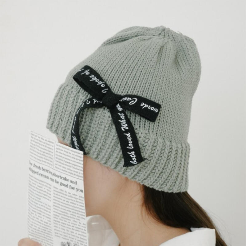 Women's FW Cute Hachinit Cursive Beanie