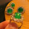Full Green, Yang Green, Natural Agate Green Chalcedony Ring, Women'S Opening Is Slightly Inlaid, And The Real Shot Is Fidelity.