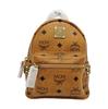 [Pre-Owned] Classic Allover Logo Studded Three-In-One Coated Canvas Shoulder Crossbody Backpack - Very Good #Z10L6D
