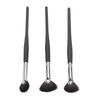 3Pcs Highlighter Brush Soft Hair Fan Shaped Facial Details Shadow Makeup Brushes Set Kit