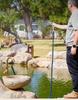 Antique copper hot and cold water Kitchen faucet European outdoor mop pool balcony faucet outdoor pool garden double out