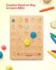 Wooden Letters Practicing Board Double-Sided Alphabet Tracing Tool Learning To Write ABC Educational Toy for Preschool 3 4 5 Years Old Kids