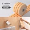 1Roll SXP Foam Wall Sticker 3D Wall Panel 11mm Thick Self Adhesive Skirting Board Wainscoting Suitable for All Indoor Spaces