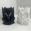 Cool Art Vintage 3D Printed Pen Holder Unique Hollow-out Gothic Pen Holder Creative Desk Organizer Office