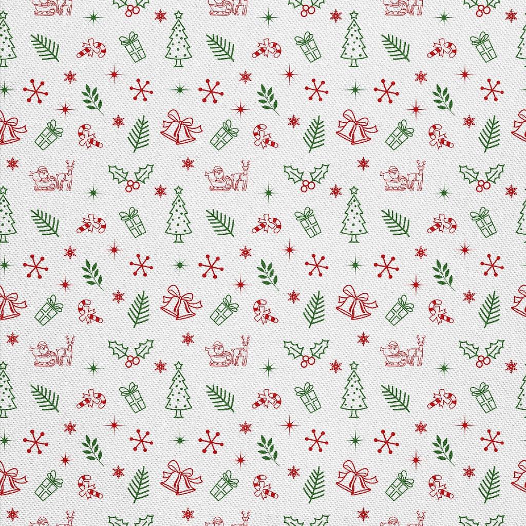 Outdoor Dekostoffe Oxford - Motiv Weihnachtsferien | Dx1852