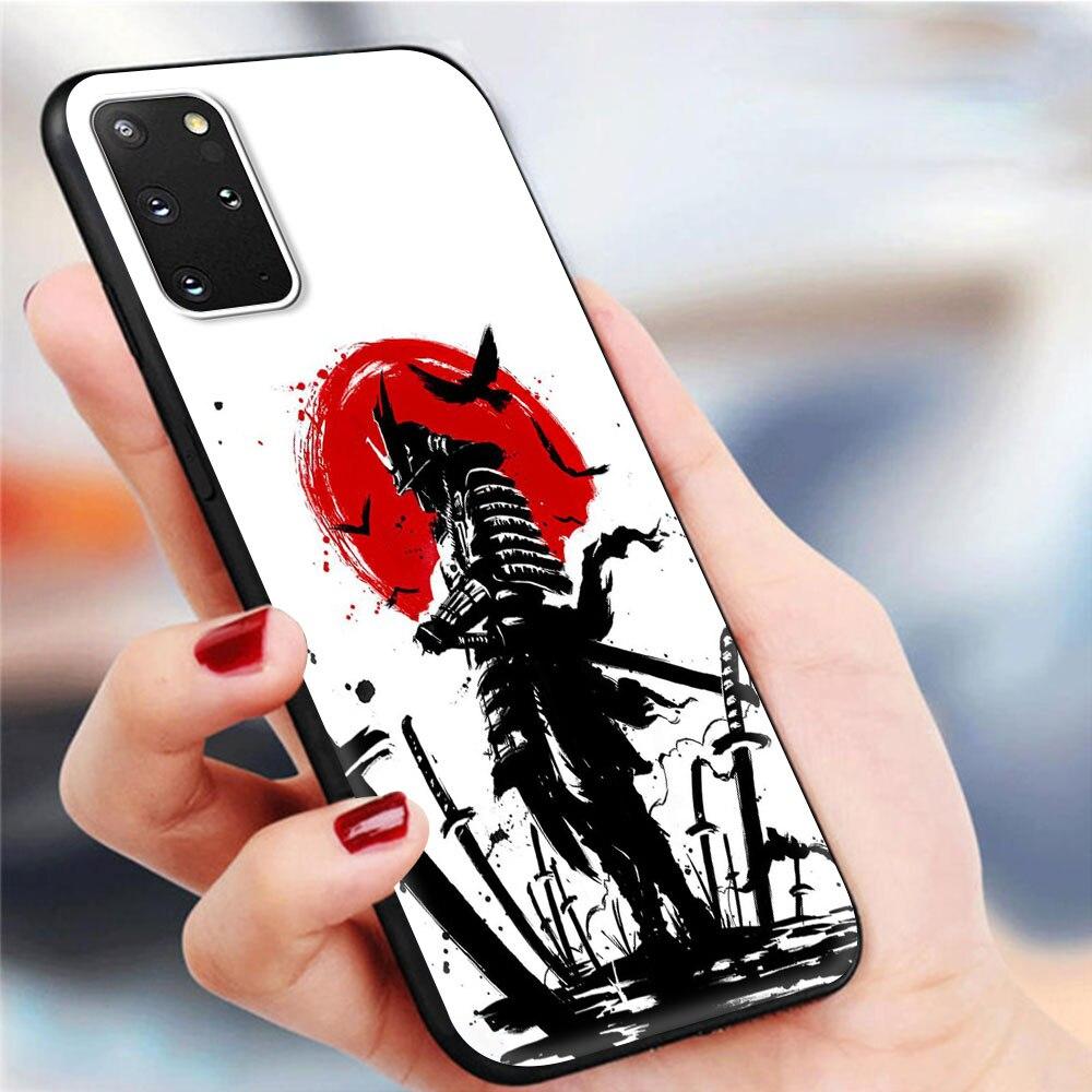 Japan Samuraj Ninja Mobilskal För Samsung Galaxy S20 FE S21 Ultra S20 S10 S9 Plus S10E S8 Mjukt silikon TPU Baksida