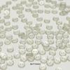 MOSN Silver Sequin Transparent Resin Two-Eye Button for Cardigans and Shirts