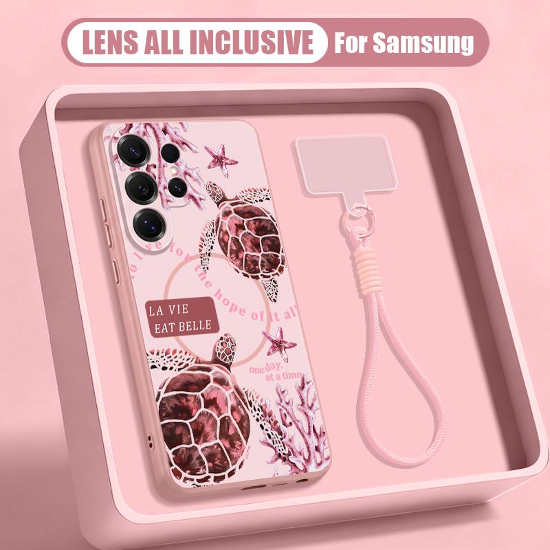 Colorful Ocean Park Case For Samsung S26 Ultra S25 FE S24 S24 Plus A57 A37 A17 A56 A36 A16 A55 A35 A15 A54 5G Hybrid Magnetic Matte Cover