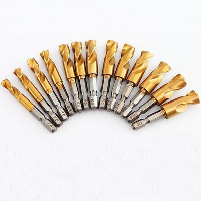 Hex Shank Hole Opener Ultra-short Stainless Steel Special Drill New Twist Drill Bit  Wood Metal