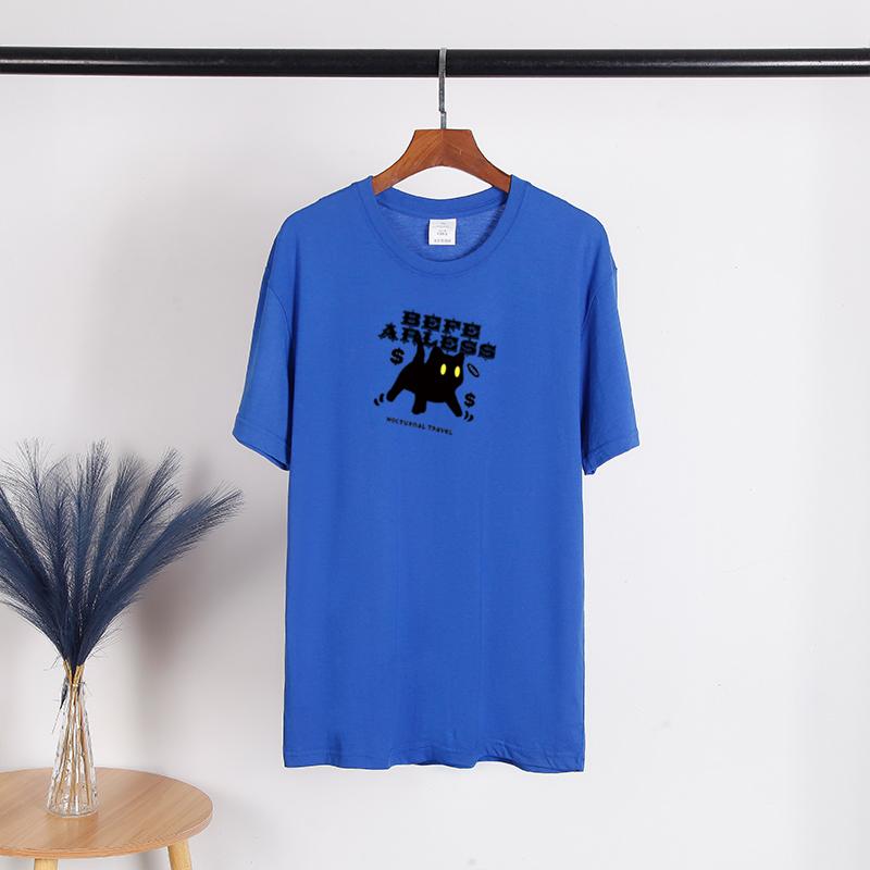 Cat Animal Pet Love Style Clothes Summer Female T-shirts Short Sleeve Ladies Print Fashion Women's Clothing Graphic Tee