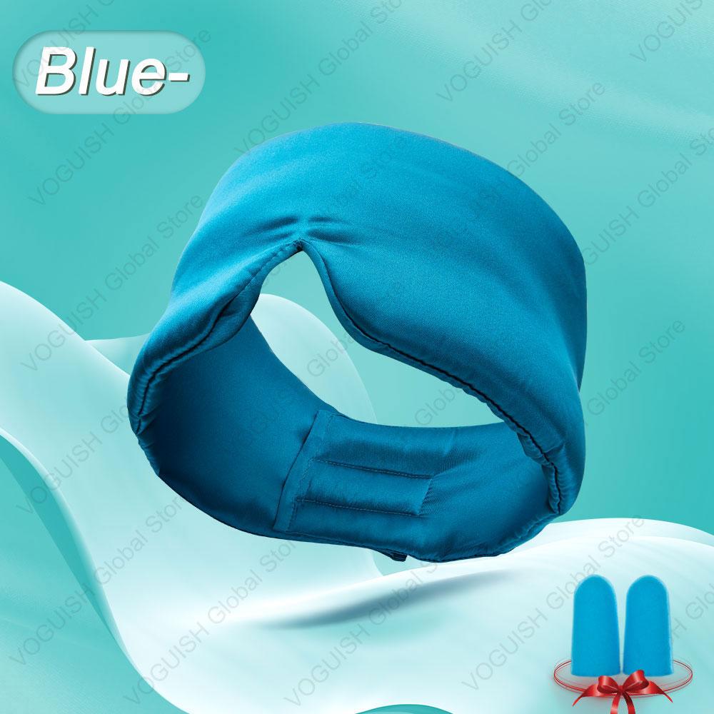 100% Natural Mulberry Silk Sleeping Eye Mask Silk Eye Patch Blackout Light Eyeshade Travel Nap Eyepatch Soft Smooth Blindfold