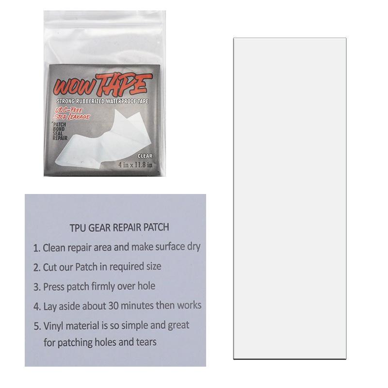 

Водостойкая прозрачная/черная самоклеящаяся наклейка из ТПУ для ремонта проколов для палатки, надувная кровать, надувная игрушка, резиновая лодка, лодки