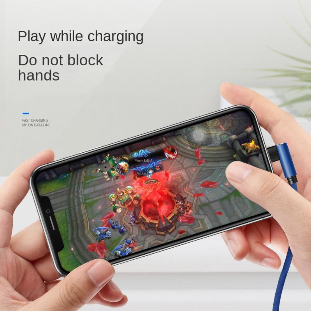 Double Elbow Type C Data Cable USB C USB C Charging Wire Elbow Type C Cable  Data Transmission