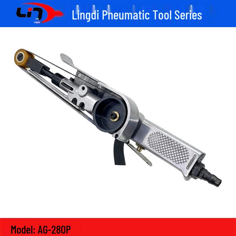 Lingdi AG-280P Single-arm Pneumatic Belt Sander 20x520mm Grinder Polisher