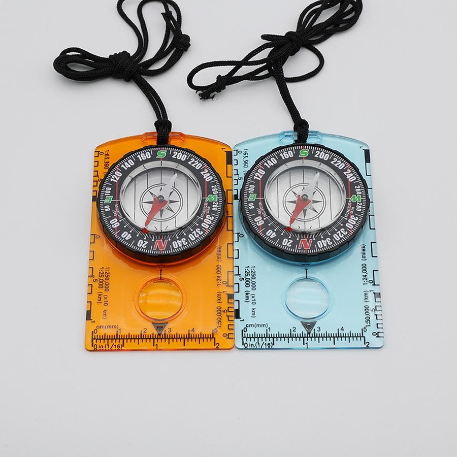 3 Pcs Outdoor Compass Scale Direction Finder Compass Surveying Ruler Outdoor Camping Map Ruler