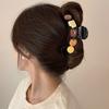 Hair Claw Cartoon Bear Cat Biscuit Design No Pressure Strong Grip Hair Clip Large Size Back Head Shark Clip Hair Accessory