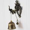 Vintage-Metallklingel für Tür, Ladenbesitzer, Glücksklopfer, Windspiel, magnetische Wandbehang-Ornament für Zimmer, Garten, Geschäft, Vordereingang, Geschenk