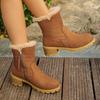 Fashion Winter Thick Plush Snow Boots Women Faux Suede Non-slip  Woman Keep Warm Cotton Padded Shoes Platform Ankle Booties Size 36-43