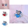 Cartoon Character Vibrant Brooch Fun Airplane Design Stylish Enamel Pin Gifts For
