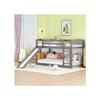 Lit Superposé - MUVOE - 90x200cm - Bois Massif - Toboggan - Montage Facile