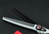 Purple Dragon Personalized Black & White Hairdressing Scissors - Straight Shears & Thinning Shears (Z1019)