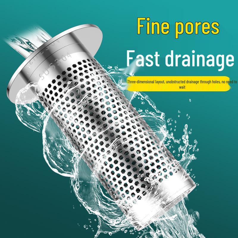 Stainless Steel Anti-Clog Floor Drain Screen for Kitchen & Bathroom