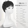 Parrucche Pixie Cut Sintetiche Corte Bionde Taglio Pixie con Frangia Parrucca Senza Colla Stratificata Parrucche Ondulate per Donne