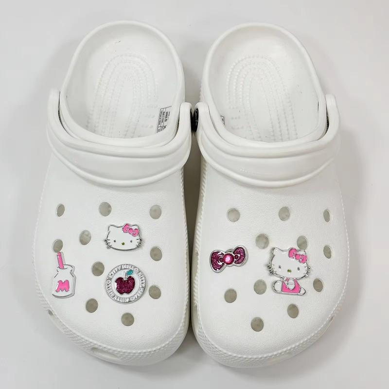 Hot Miniso Cute Sanrio Hello Kitty Series Hole Shoes Accessories Anime Cinnamoroll Diy High Face Value Jewelry For Friends Gift