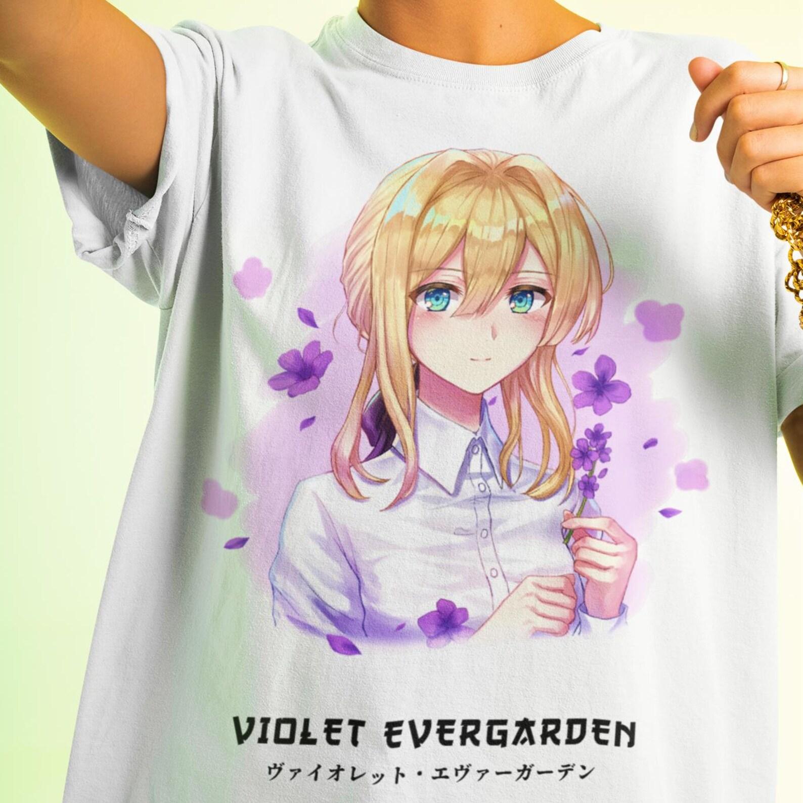 Violet Evergarden Anime Shirt - Evergarden Cosplay Tshirt,Manga Tee 4XL