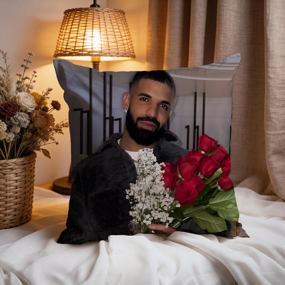 d-Drakes music singer hot Cushion Cover Premium Comfort Reversible Pillow Cove -Two in One Design for Any Room & Car Interior
