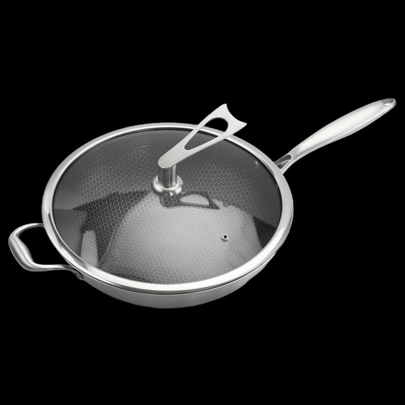 FU CHENG HANG 34cm Multi-Layer Composite Steel Wok