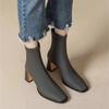 New High Heel Square Toe Women Ankle Boots Fashion Back Zipper Dancing Party Prom Shoes Street Style Ladies Short Botas De Mujer