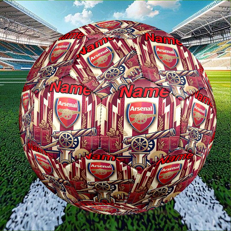 Custom Name Personalized Arsenal F.C Print Size 5 Soccer Ball Training & Match Football, for Team, Kicking, Gift for Football Enthusiasts
