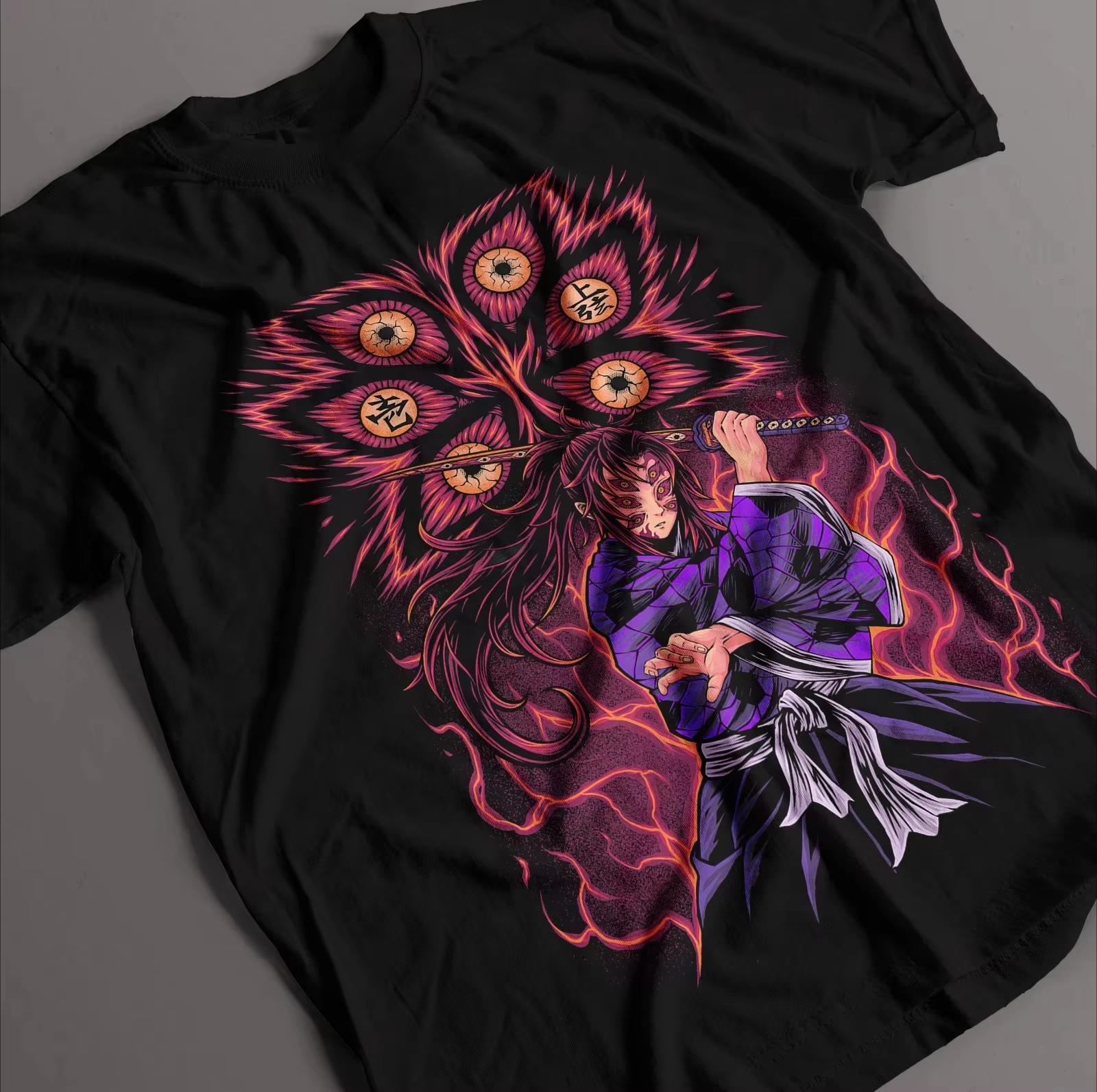 

Kokushibo Sanemi Shirt Wind Hashira 2026 Men‘s T-Shirt Demon Slayer Anime Tee Doma Tshirt Round Neck Short Sleeved Shirt Ins ... S