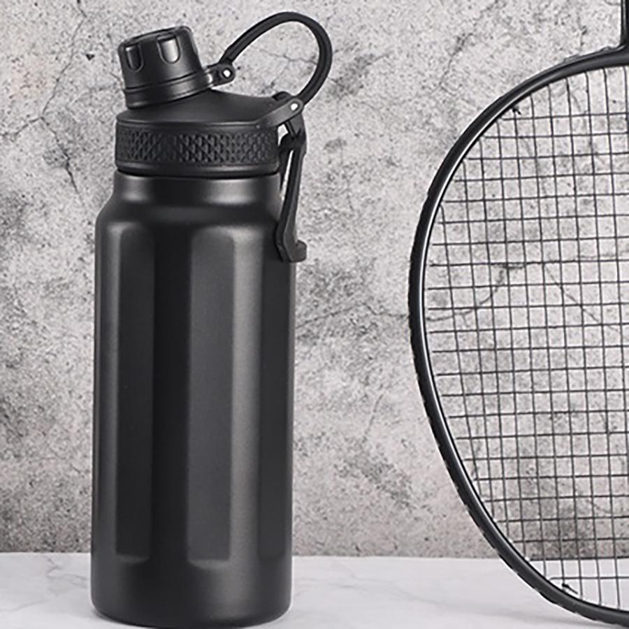 Insulated Water Bottle Portable Thermos Water Bottle 750ML Stainless Steel Double Wall Vacuum Sport Bottle with Straw
