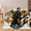2026 Top Gun Tom Cruise Fighter Sign Art Flannel Blanket,Cozy Soft Throw Blanket for Home Bedroom Bed Sofa Picnic Office Cover