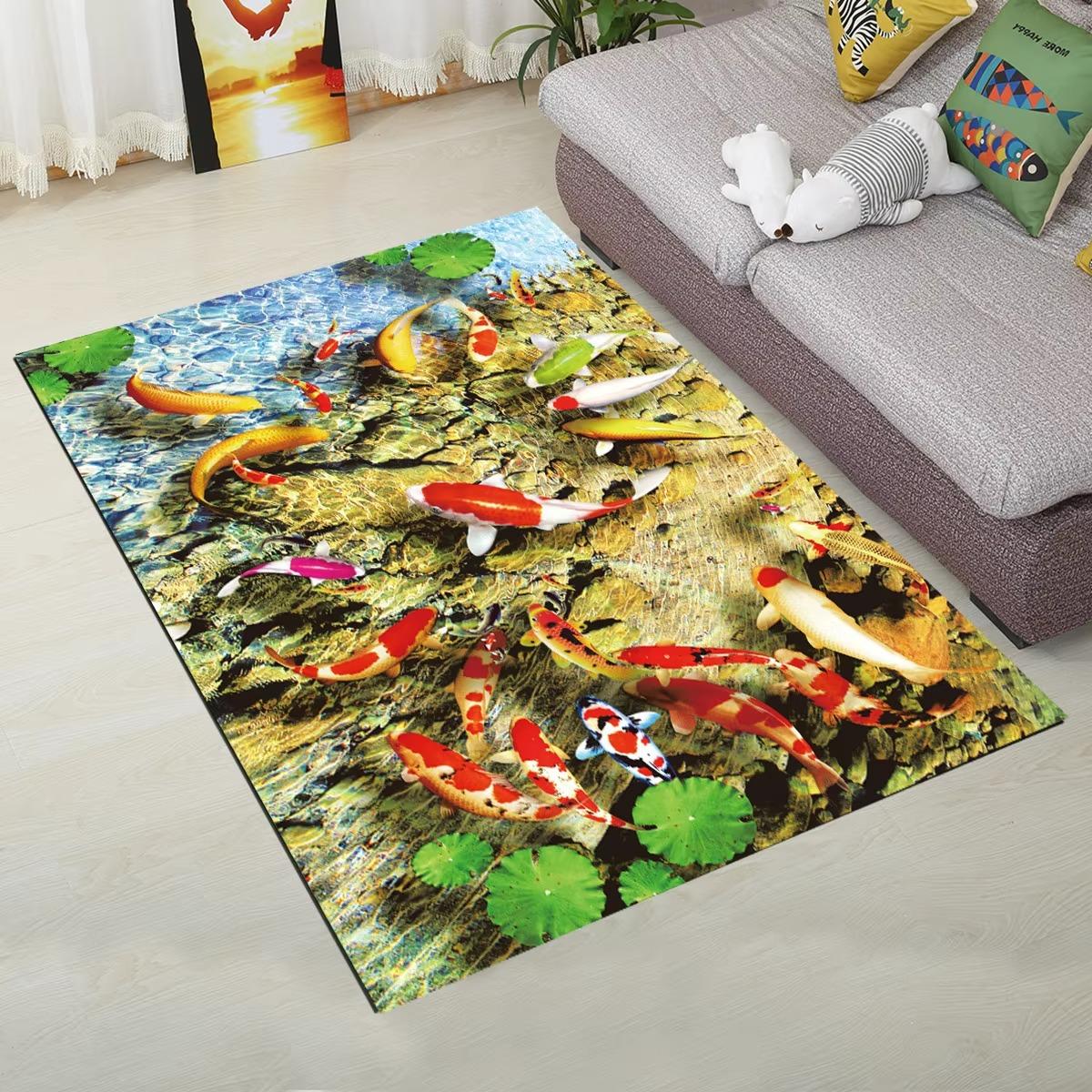 

Rug 1PCS Personalized Rug Living Room Coffee Table Bedroom Full Floor Rectangular Bed Edge Bay Window Floor Mat Home Decoration 40X60CM