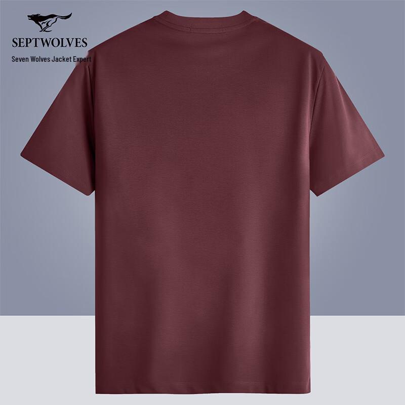 Septwolves Men's Antibacterial Short Sleeve Round Neck T-Shirt