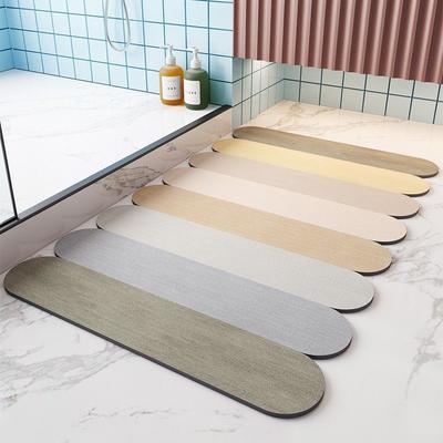 Tapis de boue de diatomée nordique Tapis de salle de bain absorbant antidérapant Tapis d'entrée de toilette Tapis de porte de toilette Tapis à séchage rapide