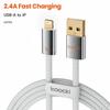 TOOCKI TX110A1 1м 12Вт Міні-кабель USB-A на iP зі сплаву цинку, 480 Мбіт/с, кабель для передачі даних з інтелектуальним чіпом