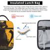 Angry Black Cat Insulated Lunch Bag for Women Children Leakproof Food Boxes Thermal Lunch Box Tote