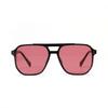 Glasses 2259 Square Double Beam Black Sunglasses Women'S Trendy Hong Kong Style Sunglasses